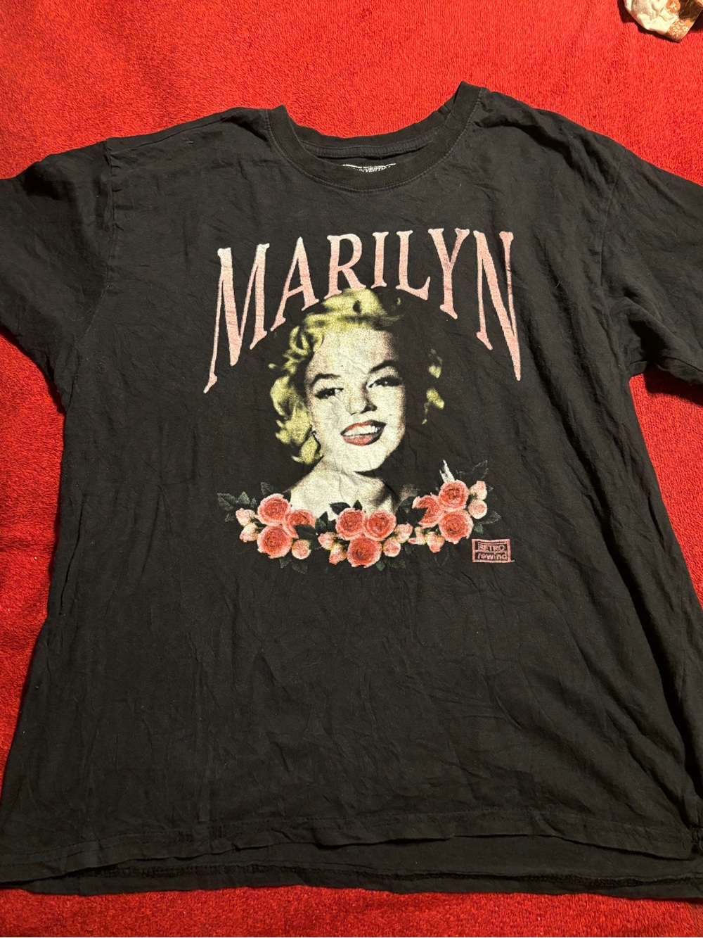 Marilyn Monroe Brooklyn Vertical Women’s Black Women's Tee Size XL